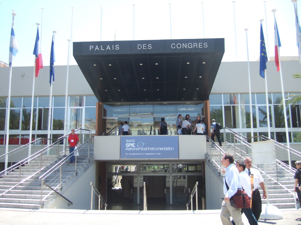 SPIE発表会場となっていた、マルセイユ Palais des Congres Parc Chanot