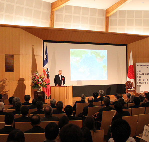 大統領講演会の様子